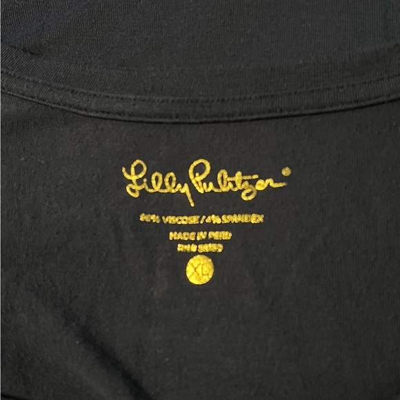 Lilly Pulitzer Lindell Bubble Sleeve Mini Dress size XL in True Navy - Picture 8 of 9